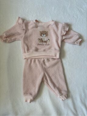 👶🏼 4/$20 0-3M Winners Pink Teddy Bear Outfit